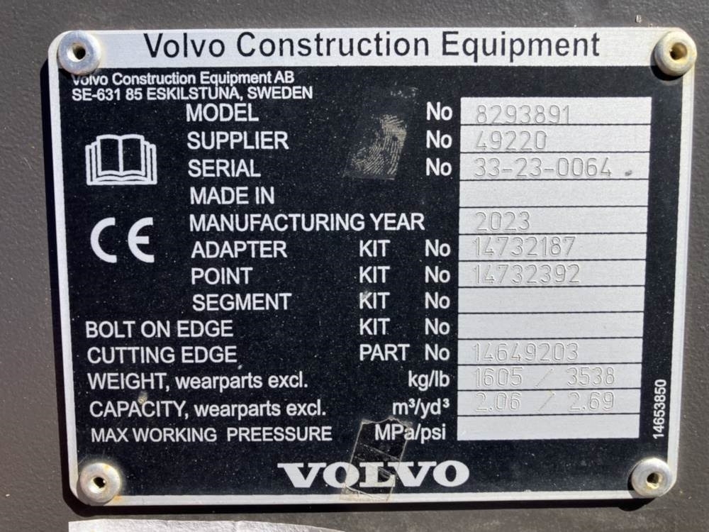 Koparko-ładowarka Volvo Tieflöffel mit Zähne S2 Volvo Tieflöffel mit Zähne S2- Photo 4