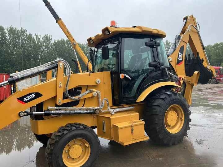Baggerlader Used Wheel Loader CAT420F Caterpillar 420F Construction Machinery Mini Wheel Skid Steer Loader in Stock [ Copy ]- Photo 2