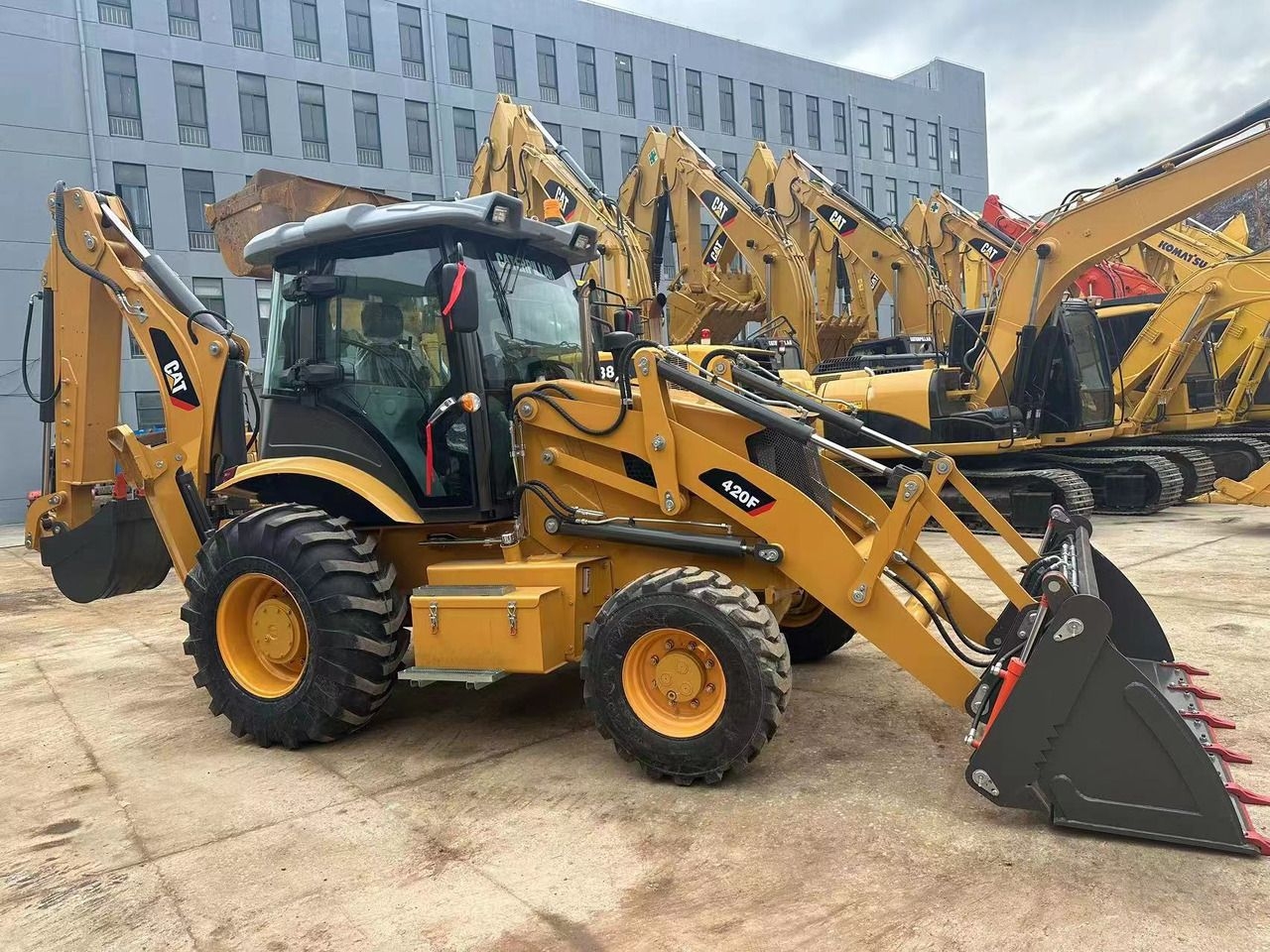 Baggerlader Used Backhoe High Quality CAT 420F- Photo 2