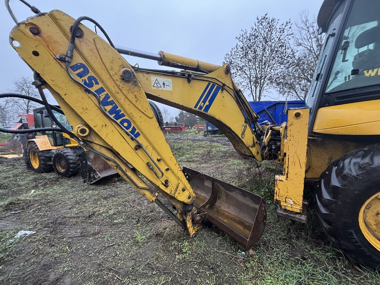 Baggerlader Komatsu WB93 WB97 WB 93 97 Łyżka Skarpowa Łyżka Przednia Widły CZĘŚCI- Photo 3