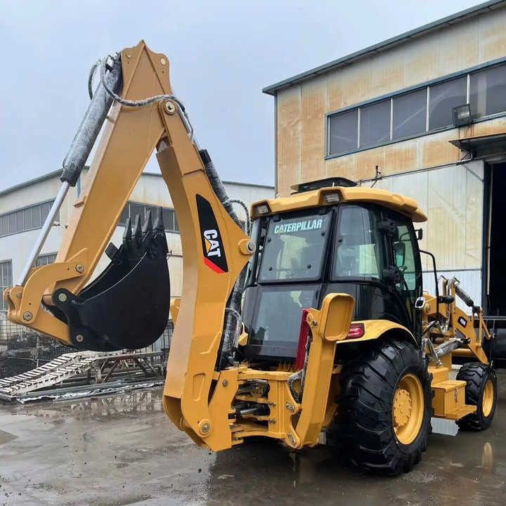 Baggerlader Used Wheel Loader CAT420F Caterpillar 420F Construction Machinery Mini Wheel Skid Steer Loader in Stock [ Copy ]- Photo 3