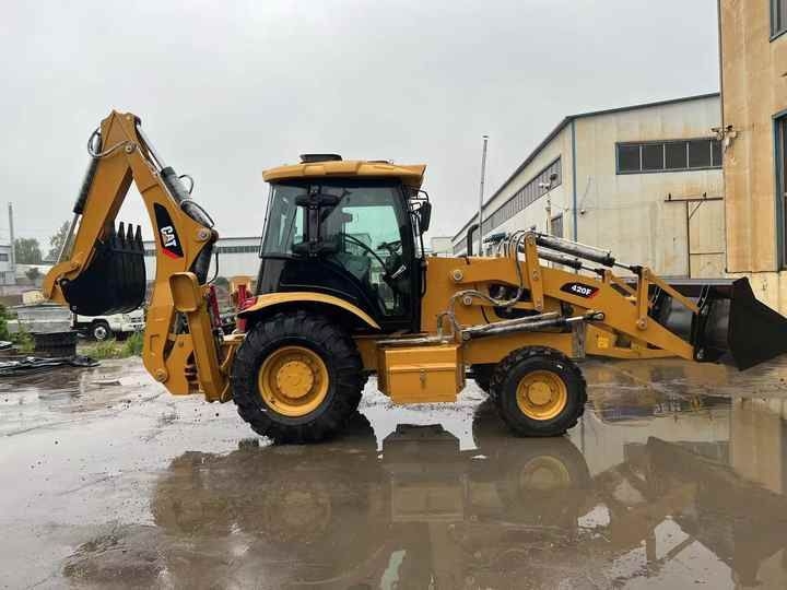 Baggerlader Used Wheel Loader CAT420F Caterpillar 420F Construction Machinery Mini Wheel Skid Steer Loader in Stock [ Copy ]- Photo 5