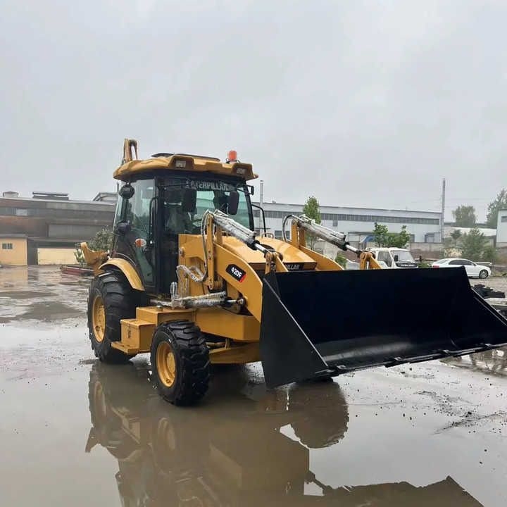 Baggerlader Used Wheel Loader CAT420F Caterpillar 420F Construction Machinery Mini Wheel Skid Steer Loader in Stock [ Copy ]- Photo 4