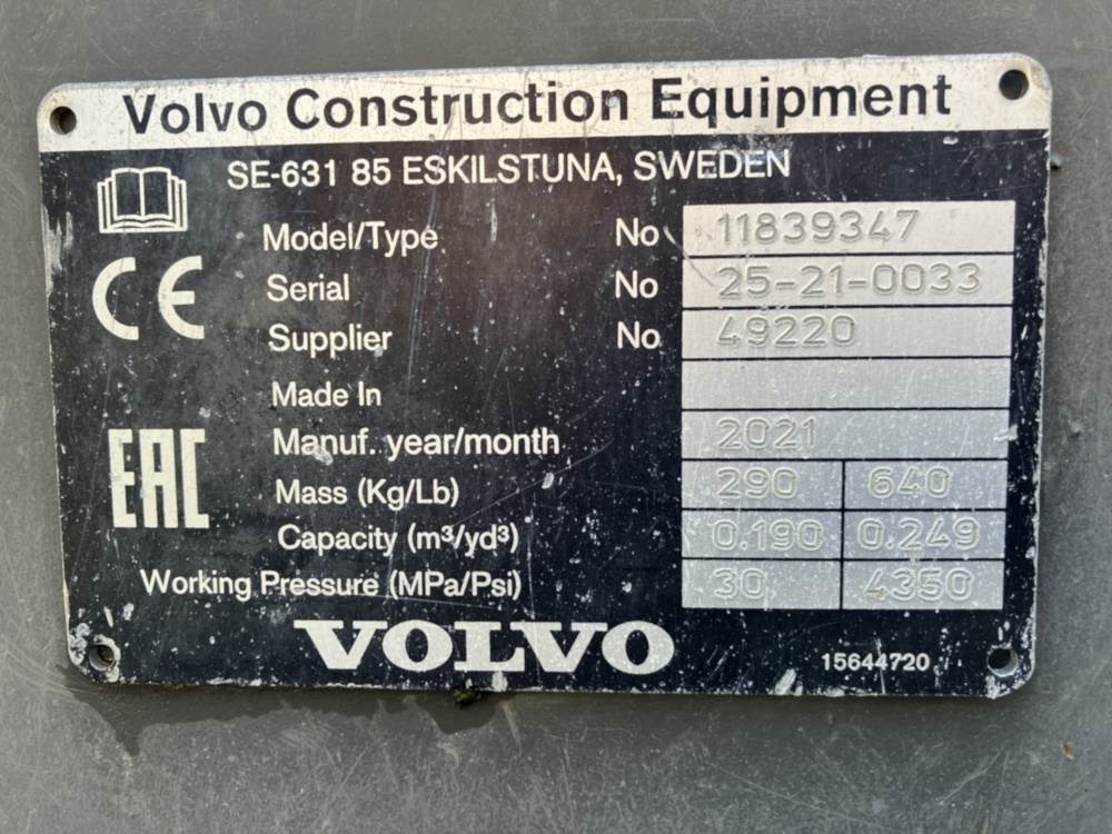 Koparko-ładowarka Volvo Böschungslöffel hydr. Volvo Böschungslöffel hydr.- Photo 4